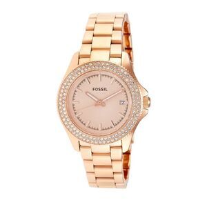 Fossil Women's Pink Gold-Tone Watch